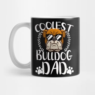 Glasses Coolest Bulldog Dog Dad Mug